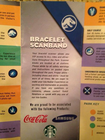 jurassic park broschüre armband